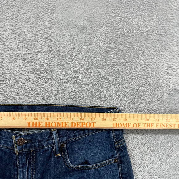 Levis 569 Loose Straight Fit Jeans Mens 34x31 Blue Denim Dark Wash Western Rodeo - Picture 8 of 10